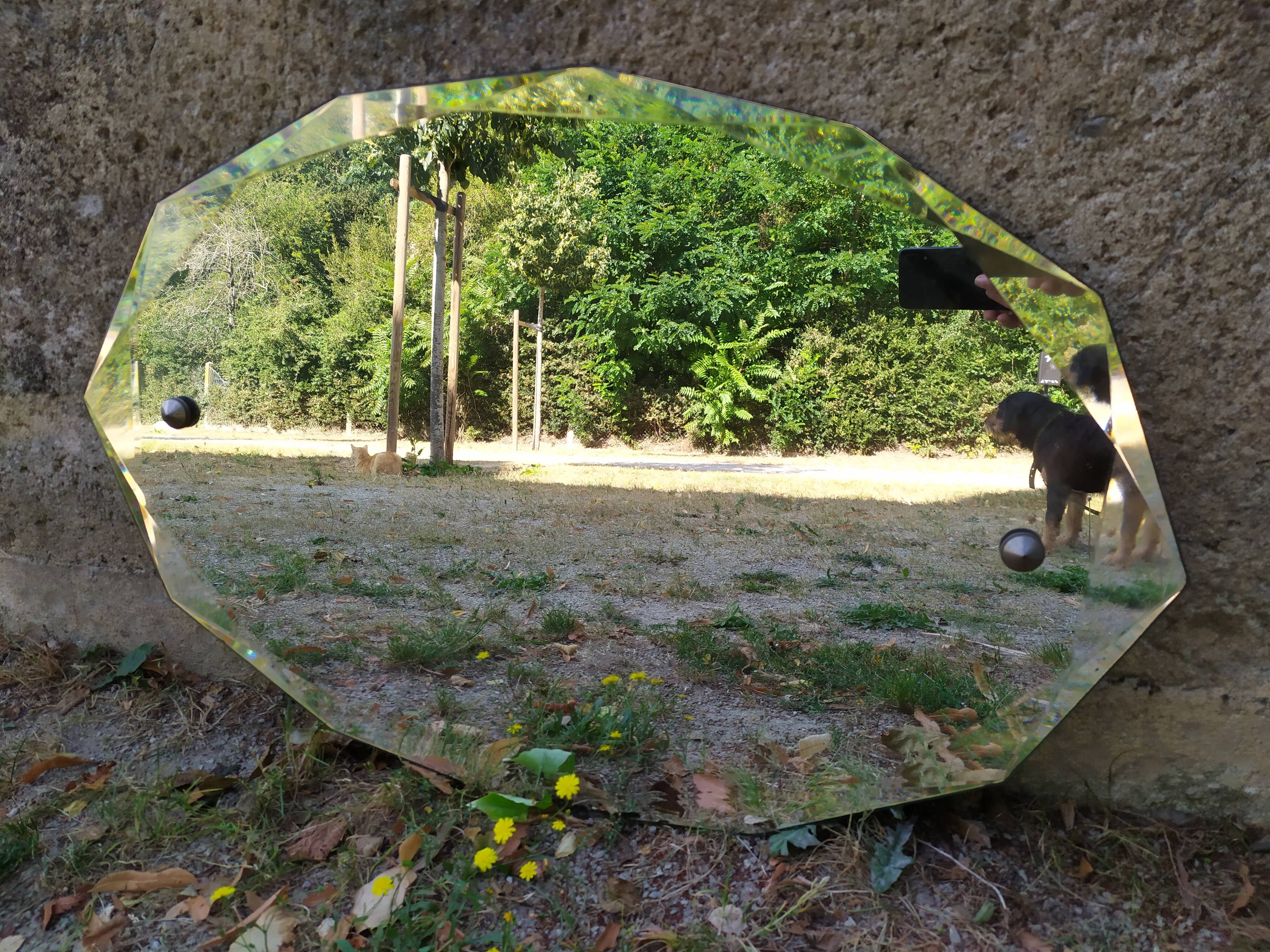 Art Deco beveled mirror