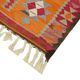Turkish Handwoven Vintage Herki Kilim 92 cm x 365 cm