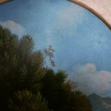 Oil on panel, signed Lataste, 19th century. Mountain