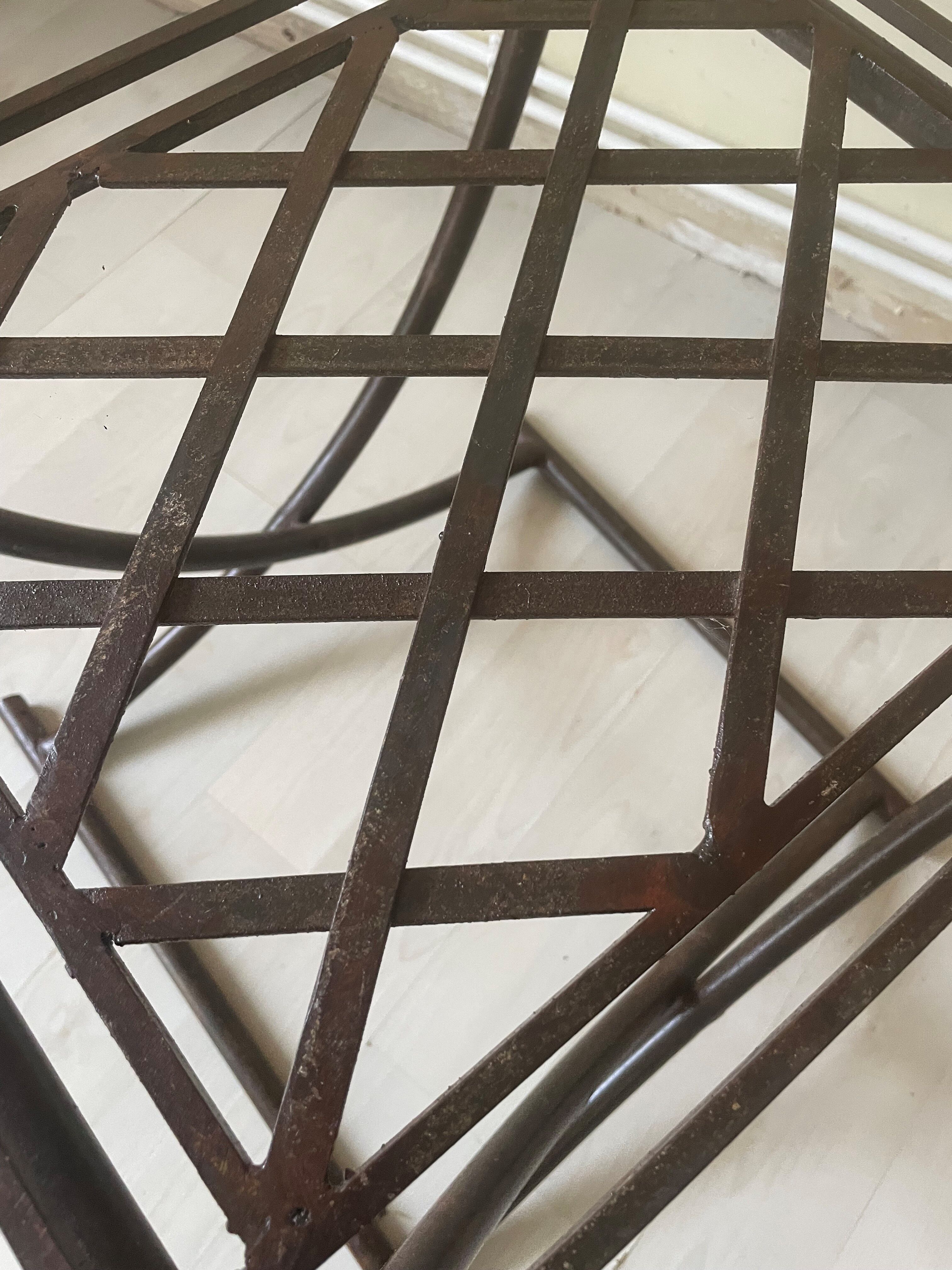 Folding chair antique handmade ironwork