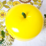 Yellow Ice Cube Apple / Vintage Ice Bucket
