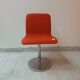 Lot 4 chaises vintage en cuir par Poltronova variante harlow 1971