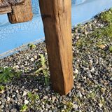 Old garden gate in solid teak