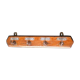 Wooden wall towel rack