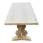 Table à manger de monastère rénovée en frêne 180cm