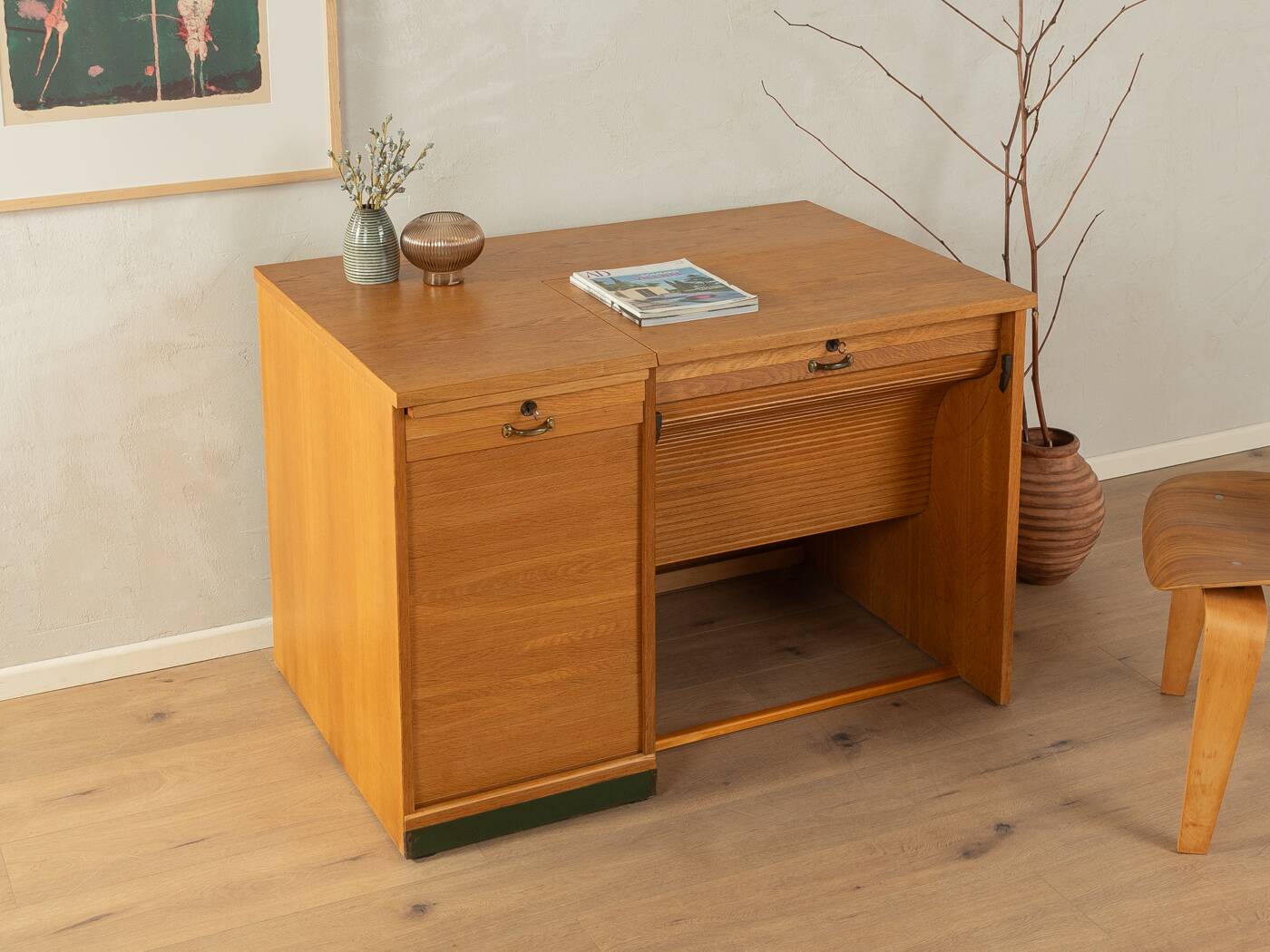 Rare freestanding desk from the 1950s