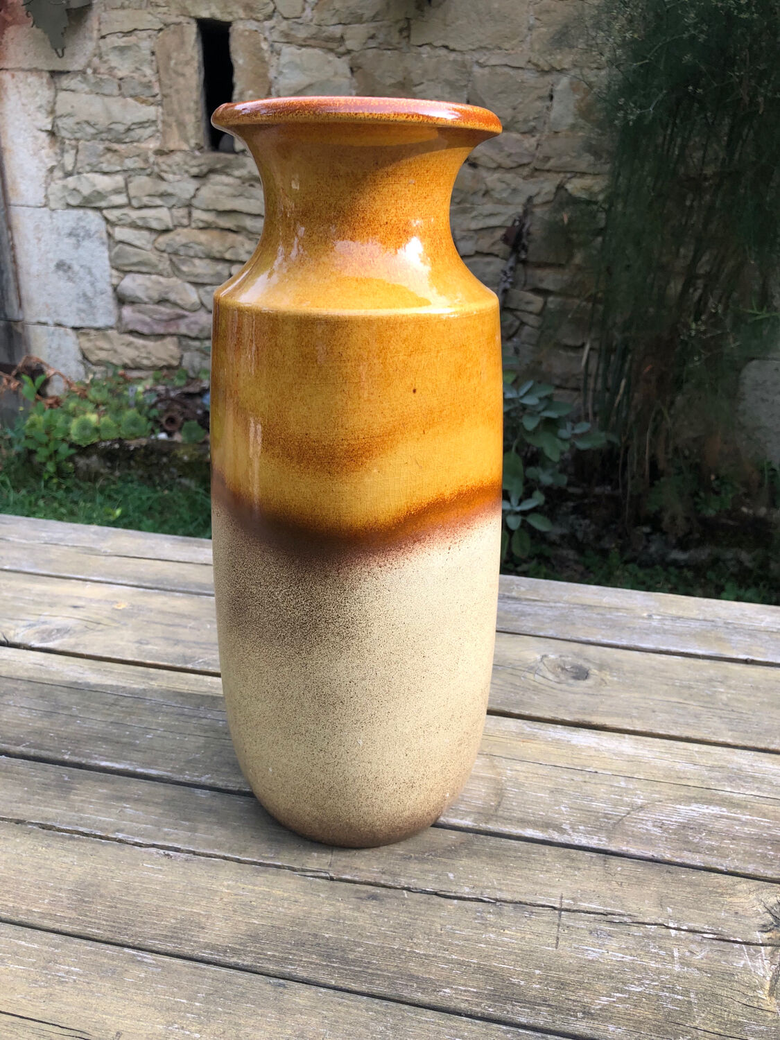 Enamelled vase W. Germany