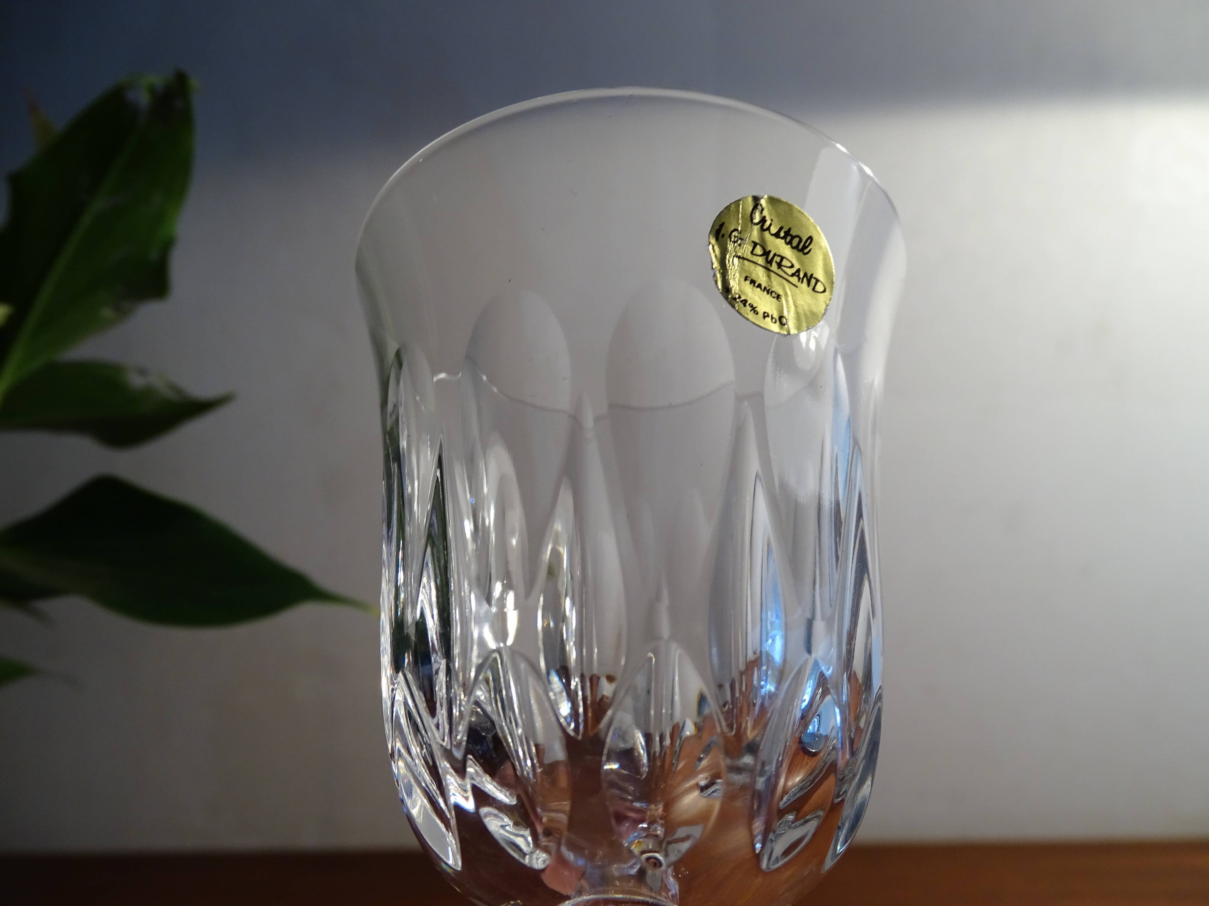 6 verres vin rouge Cristal d'Arques JG Durand Villiers 11,5 cl taille Beaulieu