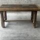 Table basse en chêne et ardoise – années 60-70