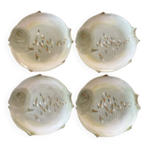Assiettes poisson signées Guillot - Vallauris