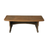 Oak arts and crafts bench, console