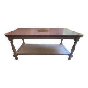 table basse vintage rustique - rose