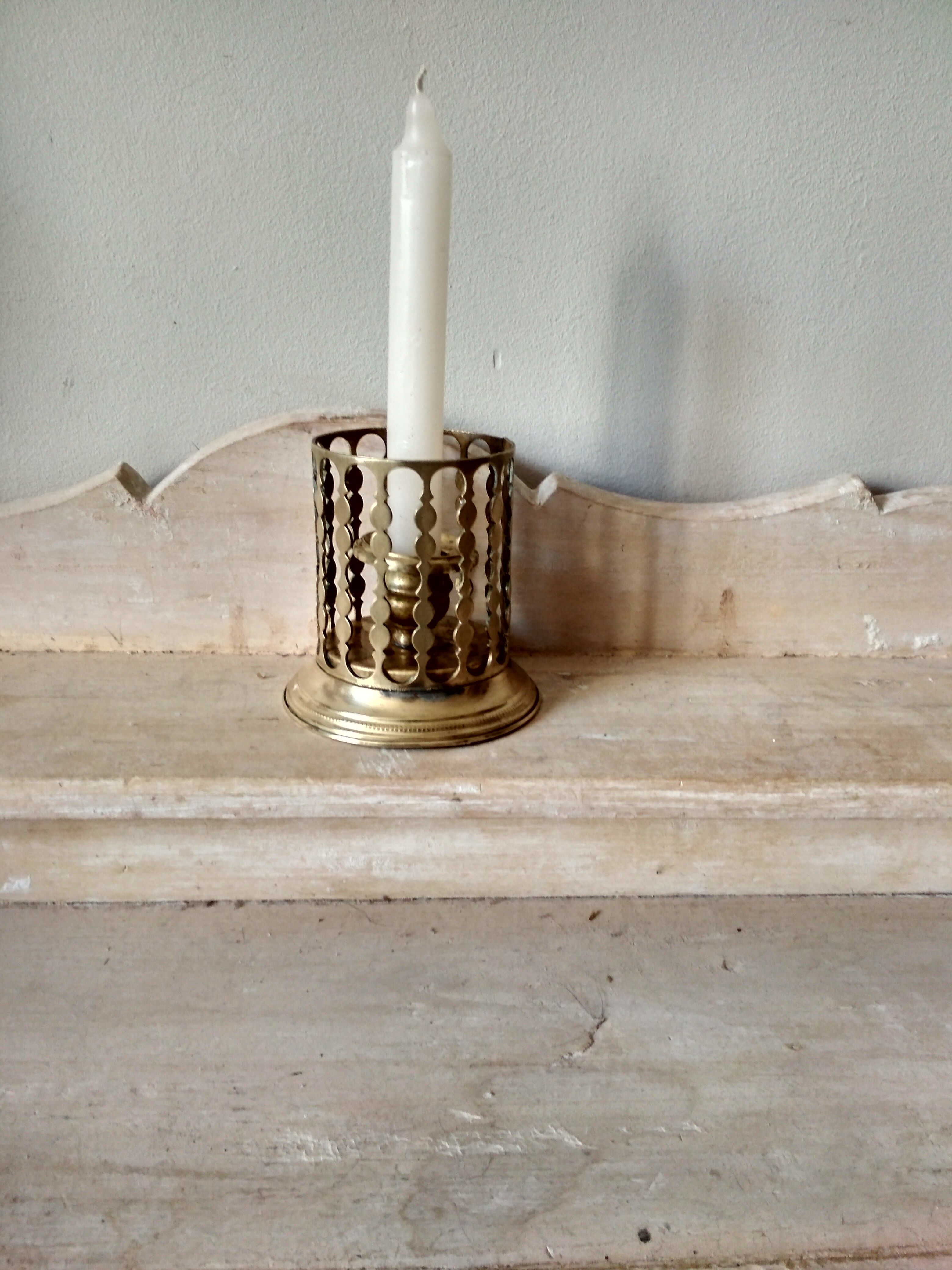 Brass candle holder