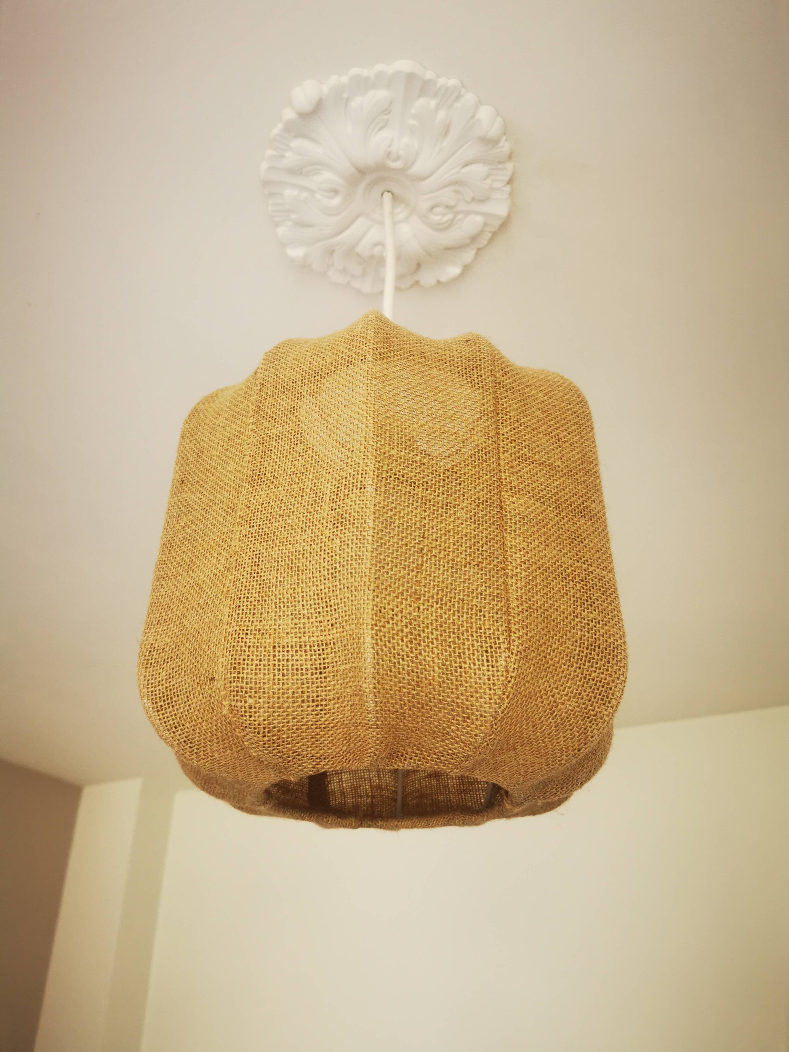 Jute pendant light