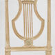 Série de 4 chaises à dossier lyre