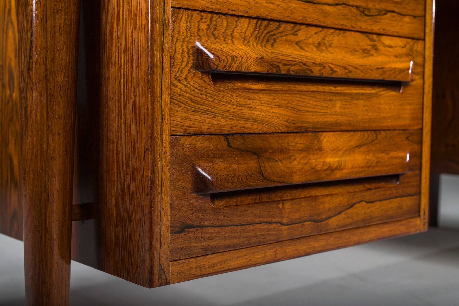 Danish modern executive desk by Ib Kofod Larsen for Faarup Møbelfabrik, 1960