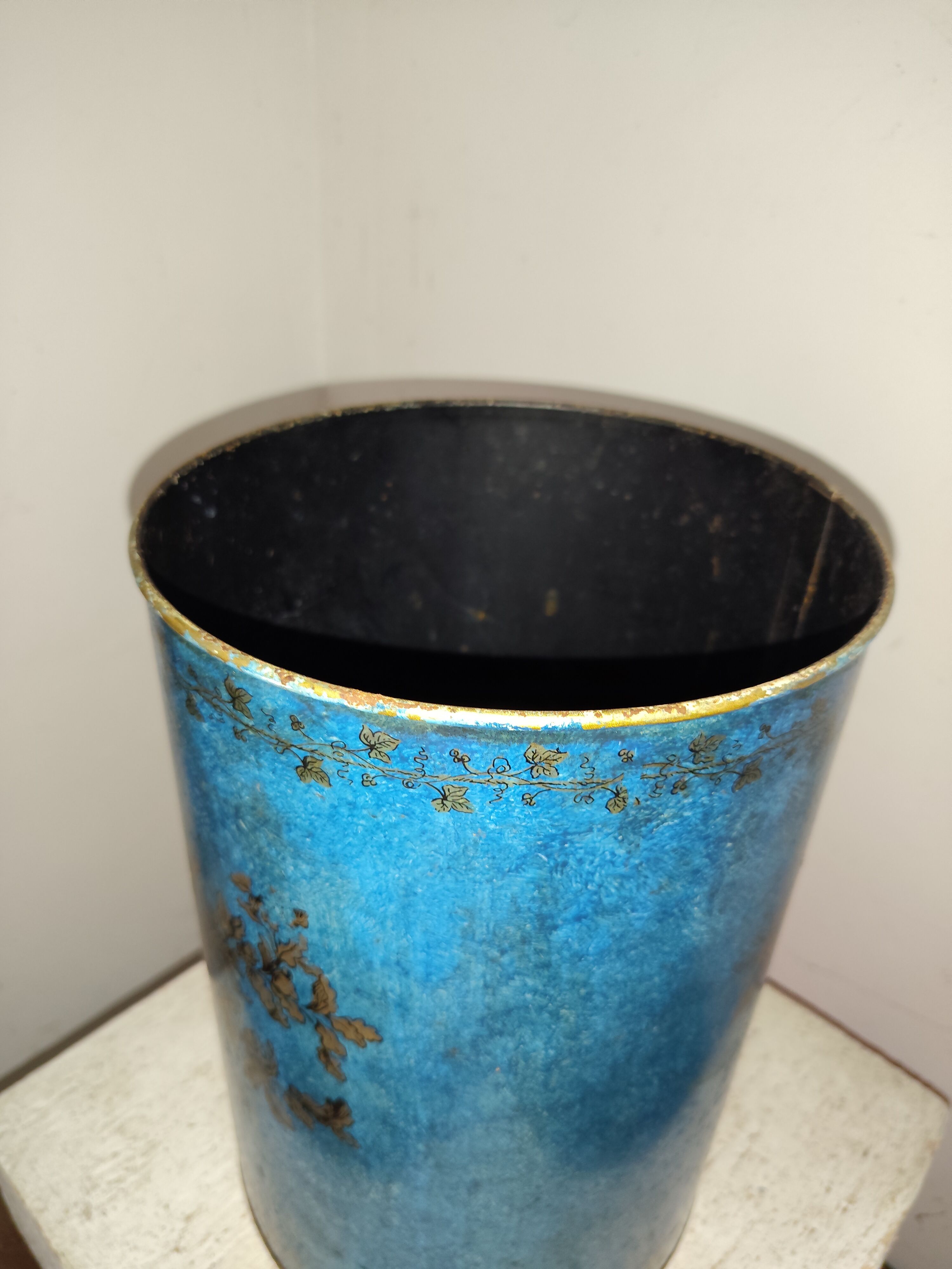 Paper bin metal Italy 1960s
