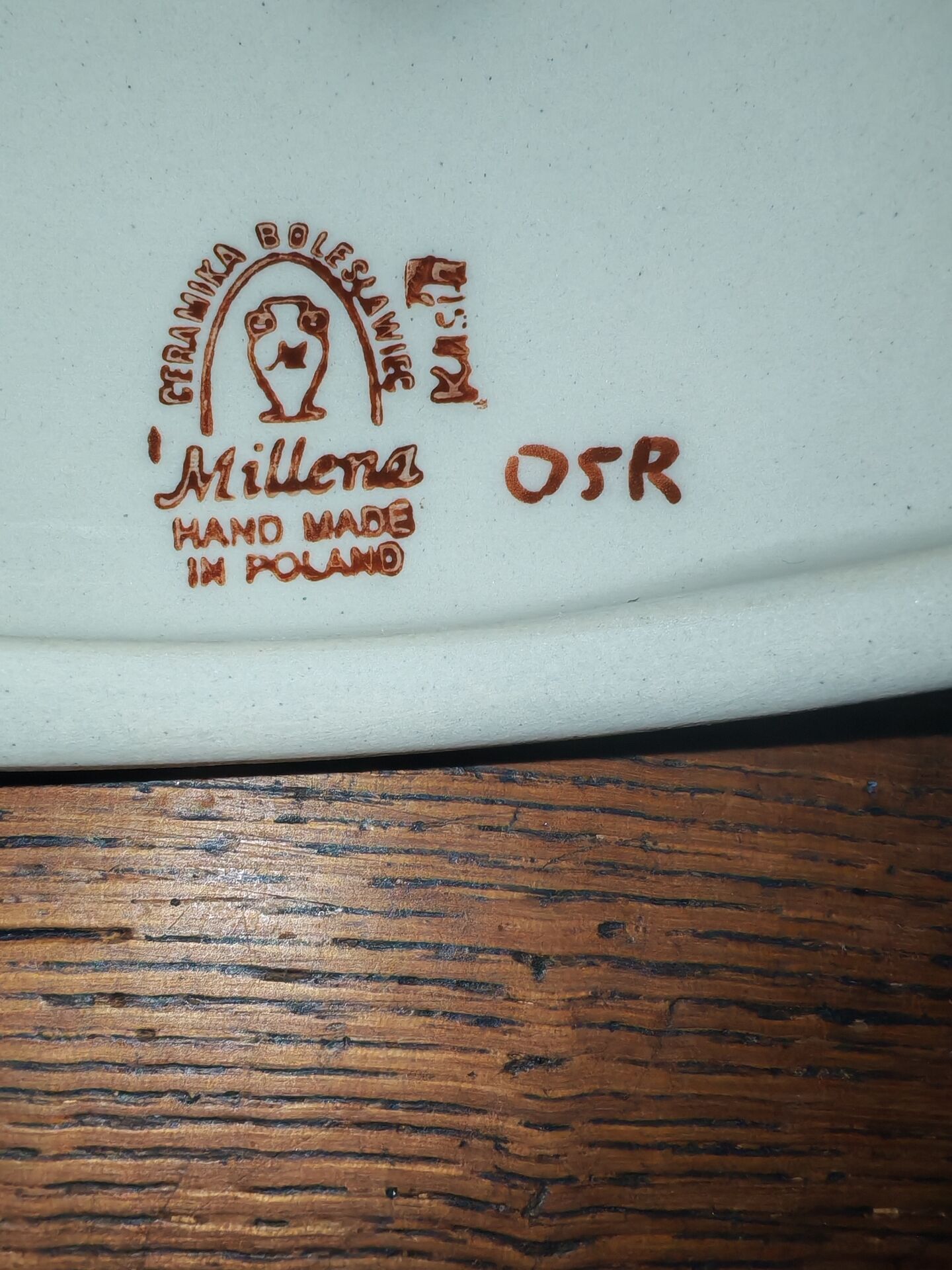 Cloche à fromage grès émaillée Boleslawiec Pologne