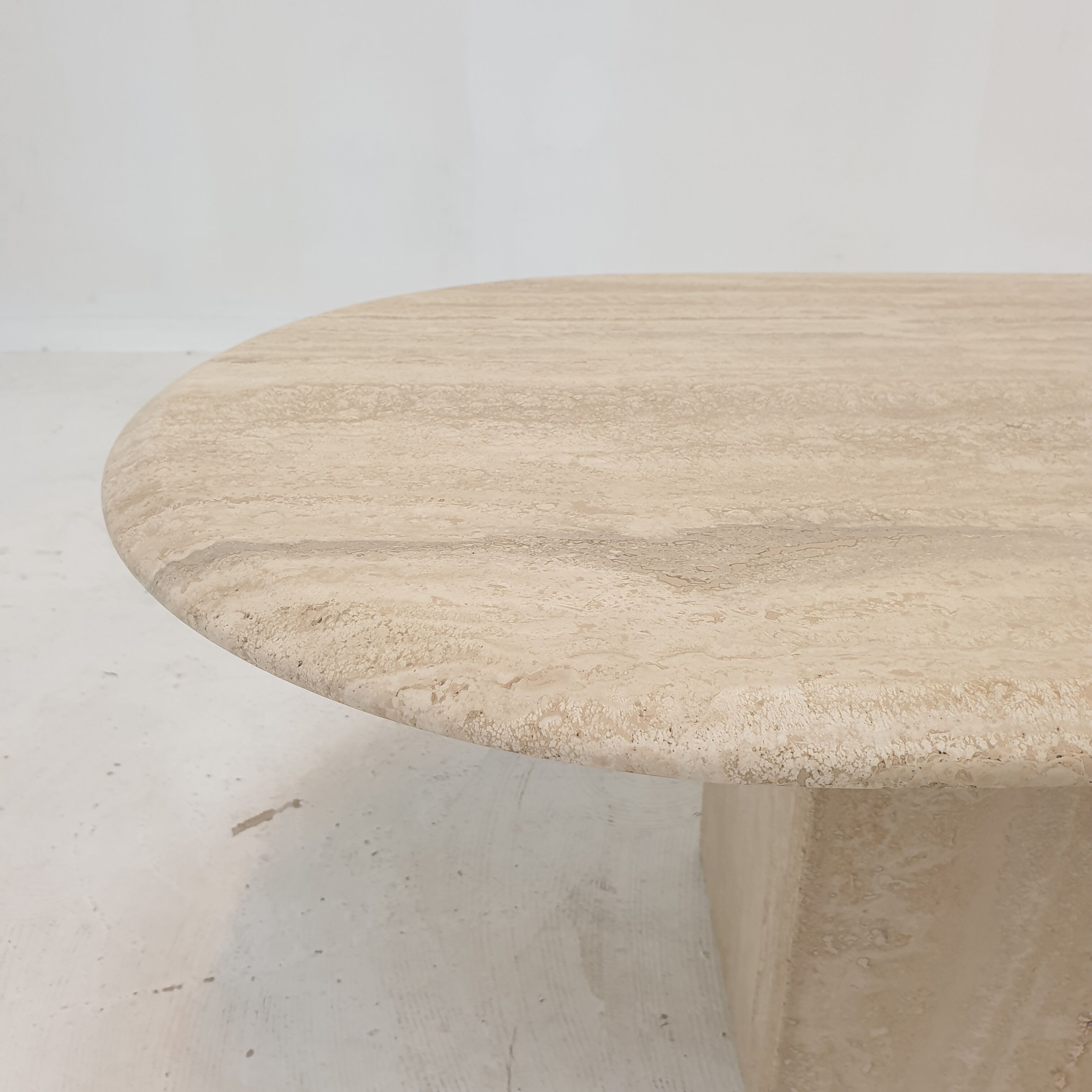 Italian Travertine Coffee Table, 1980's