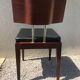 Suite of 9 black skai chairs and scandinavian chrome