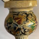 Large painted wooden lamp