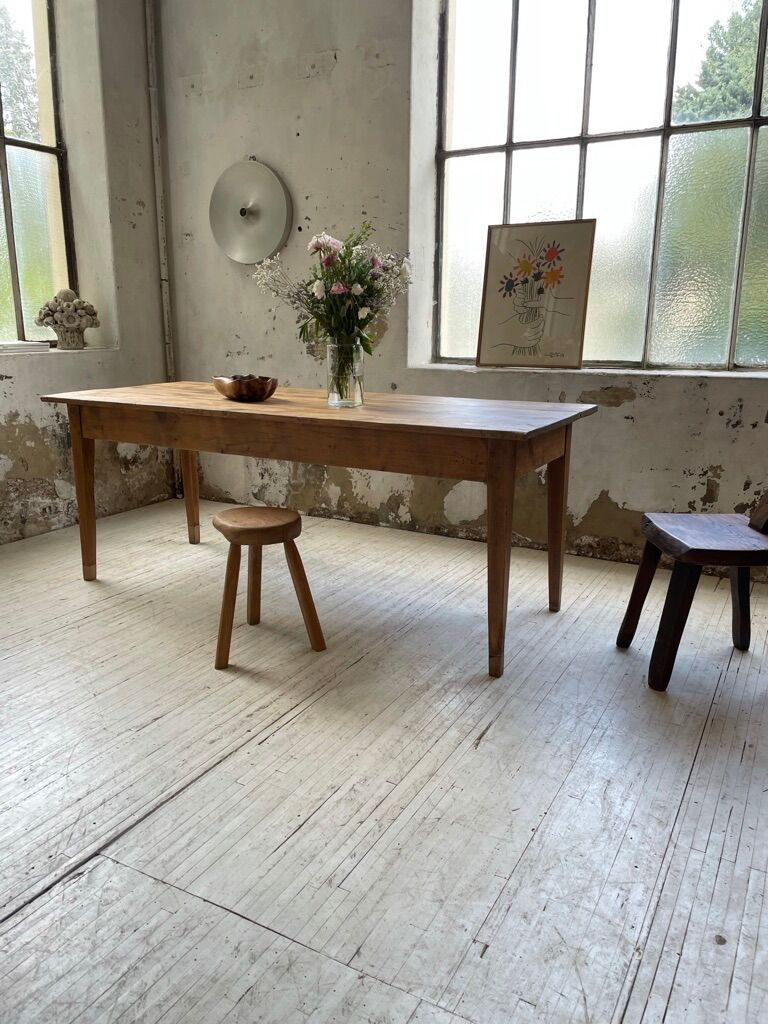 Farm table pine and walnut 2m