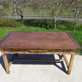 Restored solid oak farmhouse table