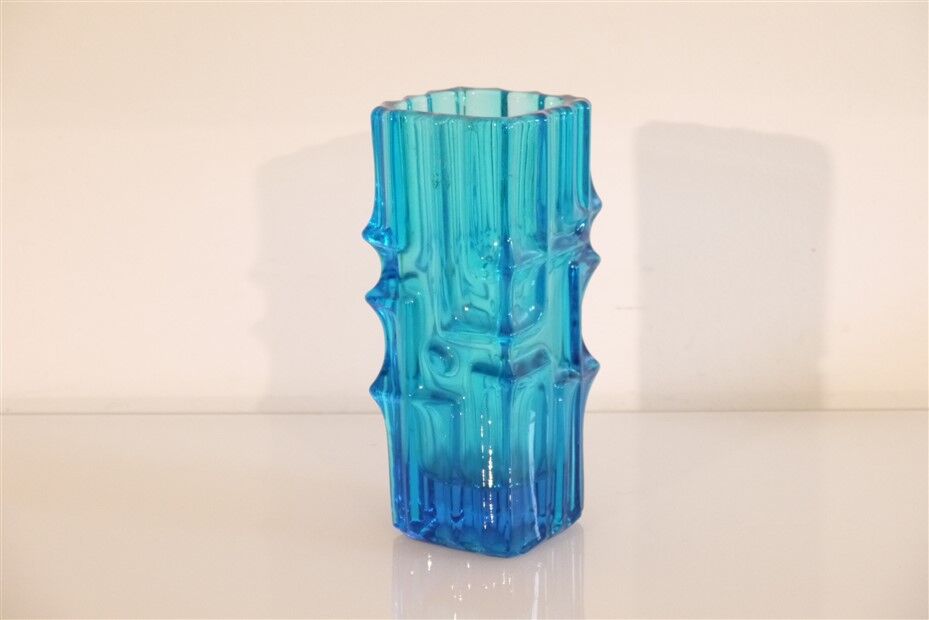 Vintage Finnish glass vase 1960