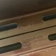 Brown magazine/vinyl holder by Giotto Stoppino for Kartell, design 1970.