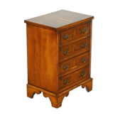 Georgian style vintage commode in yew wood.