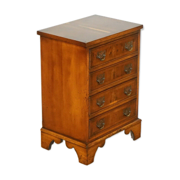 Commode vintage style géorgien en bois d'if