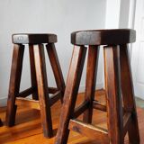 Vintage brutalist bar stools 1960/70