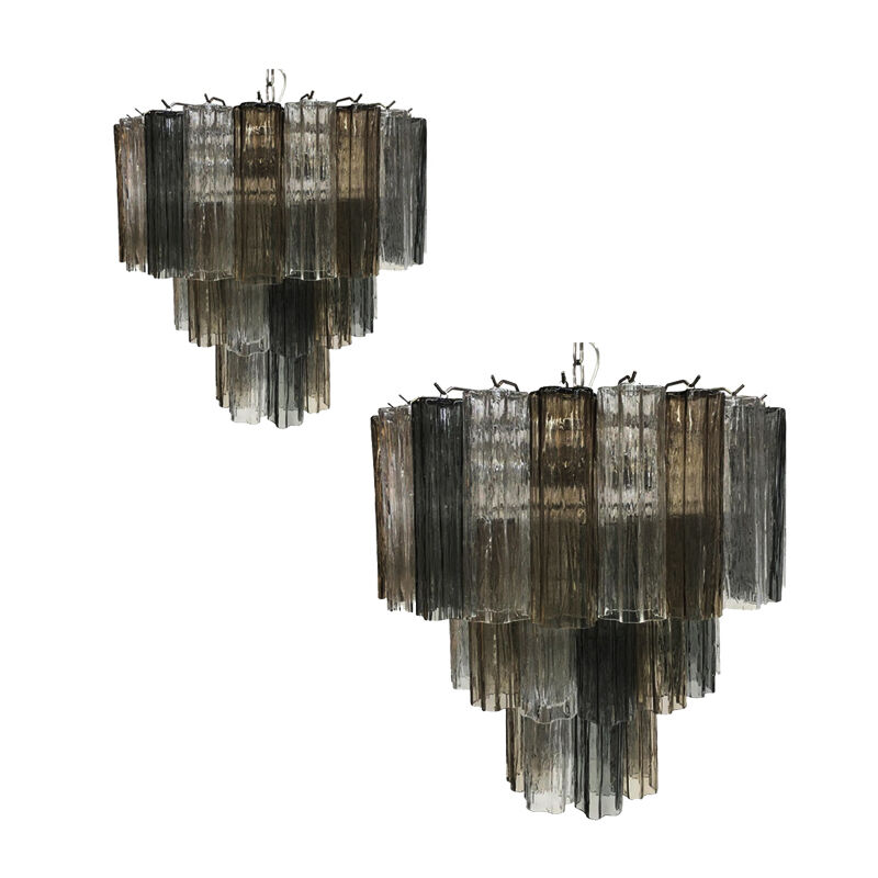 Murano glass Sputnik chandelier, set of 2 or a pair of chandeliers