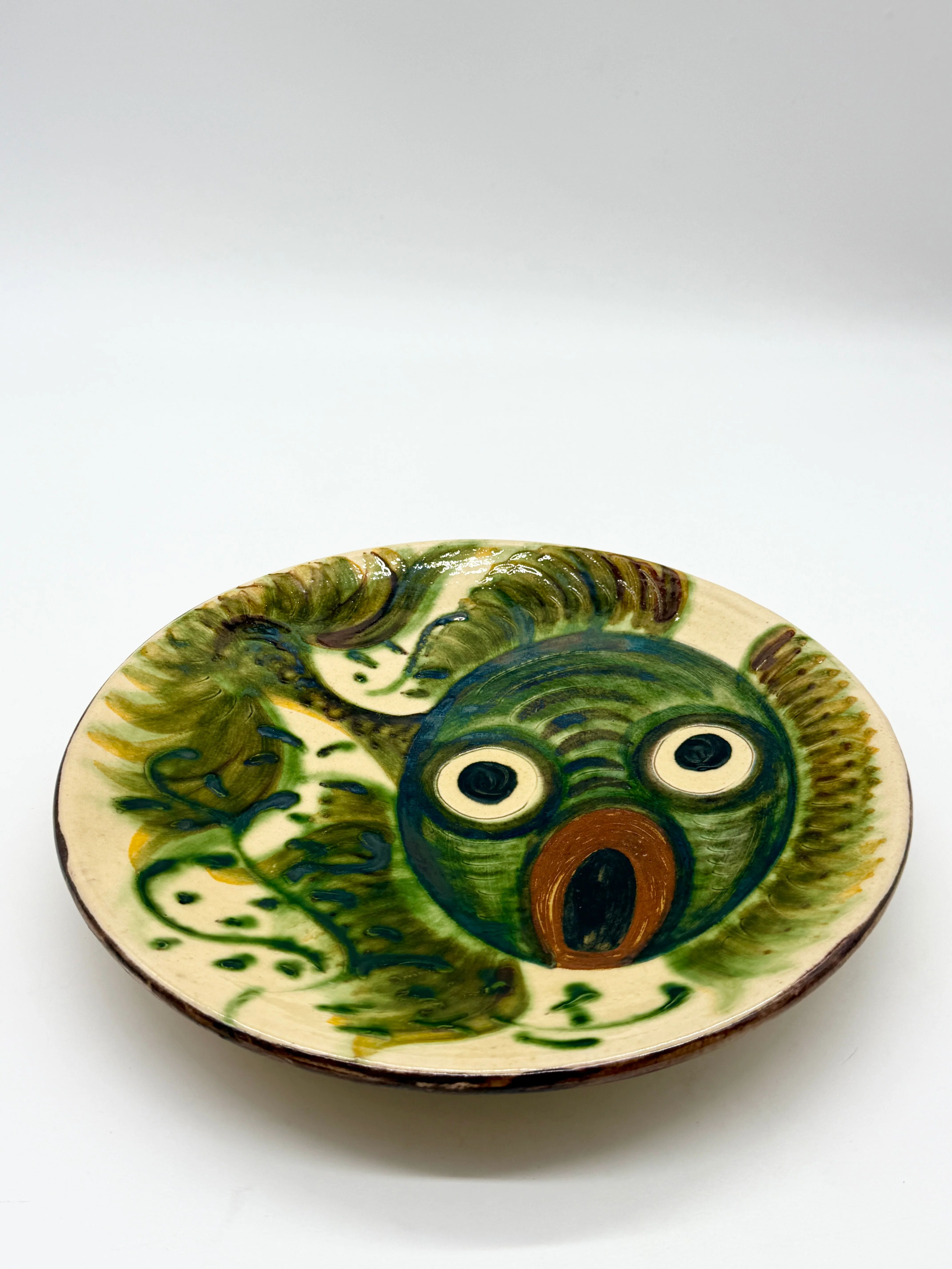 Fantastic fish plate, Puigdemont, Catalonia 1960s