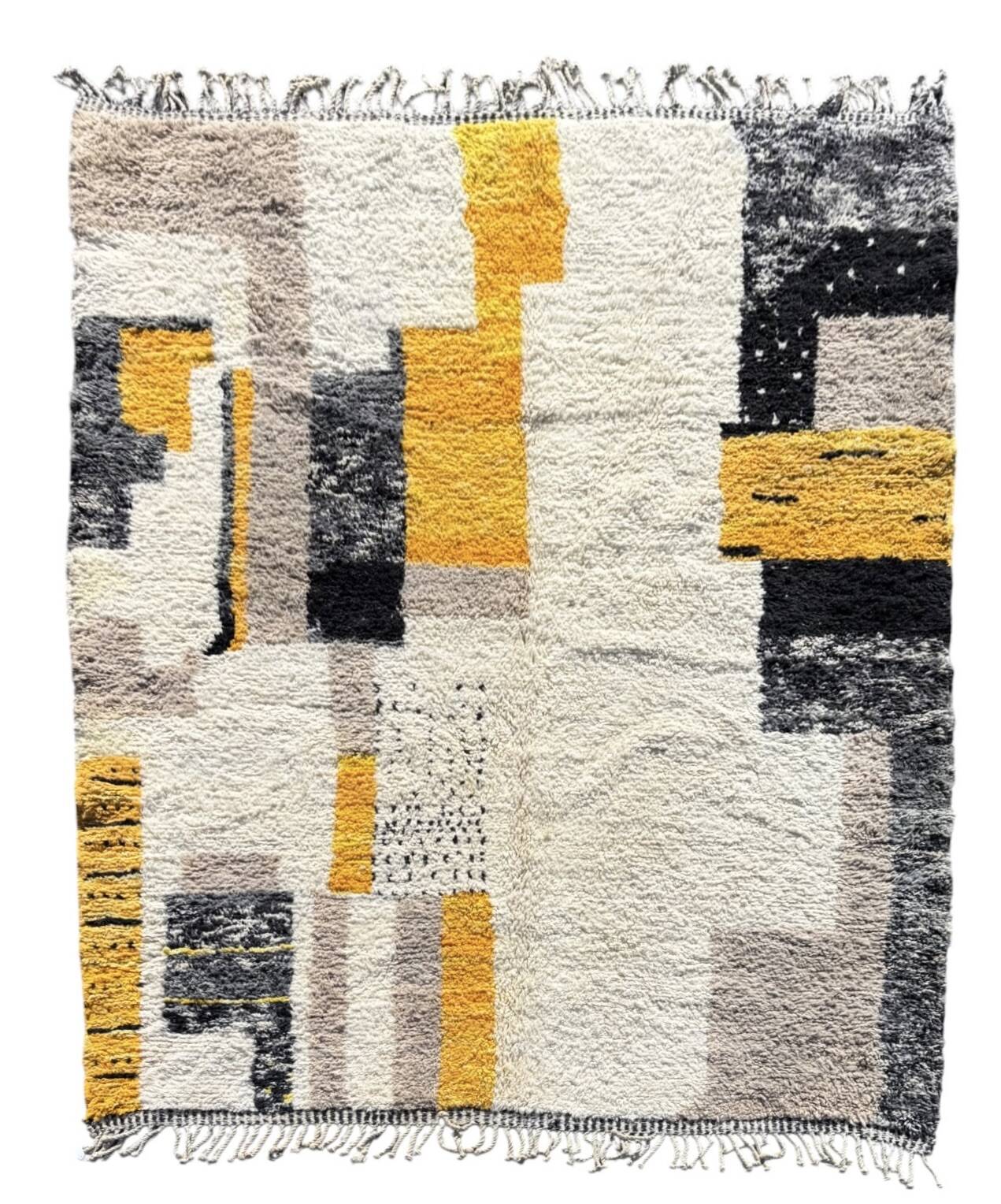 Moroccan rug with colorful geometric design 250×150 cm