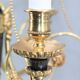 Chandelier style Directoire gilded and patinated in bronze " Lucien Gau "