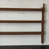 Old oak shelf back of glass counter wall
