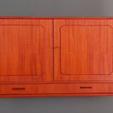 Armoire en teck, suspendue, Danemark 1960