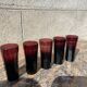 5 old liquor glasses