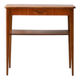 Vintage Scandinavian teak nightstand Björkås Möbelfabrik