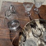 Set of 5 classic flared stemmed glasses