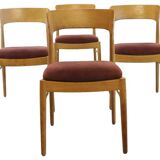 Set van 4 Niels Bach eetkamerstoelen 'Skodborgskov'