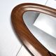 Oval Wall Mirror with a Beech Frame, Italy