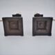 Pair antique candlestick table lamps 1890