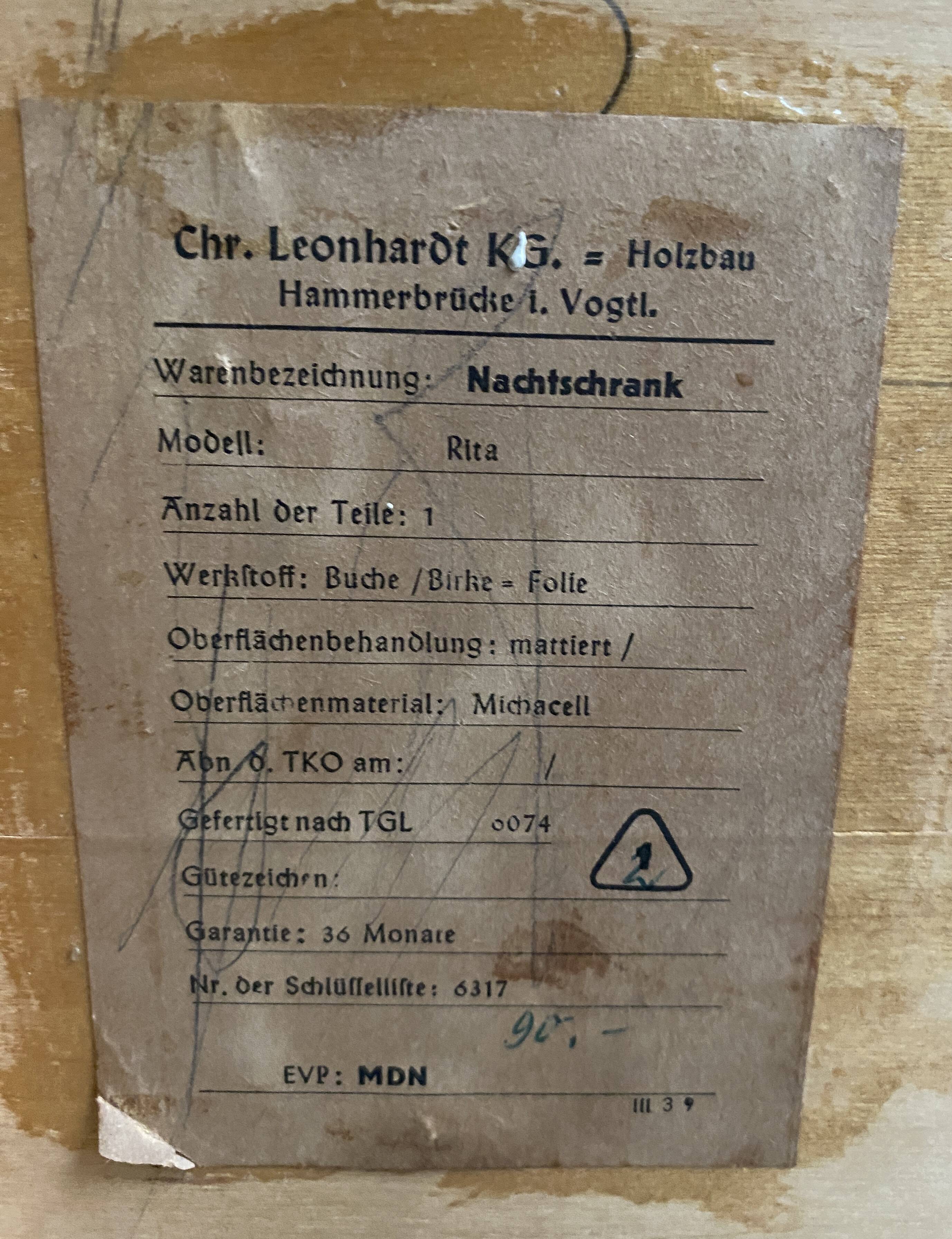 set of 2 nightstands from the 60s