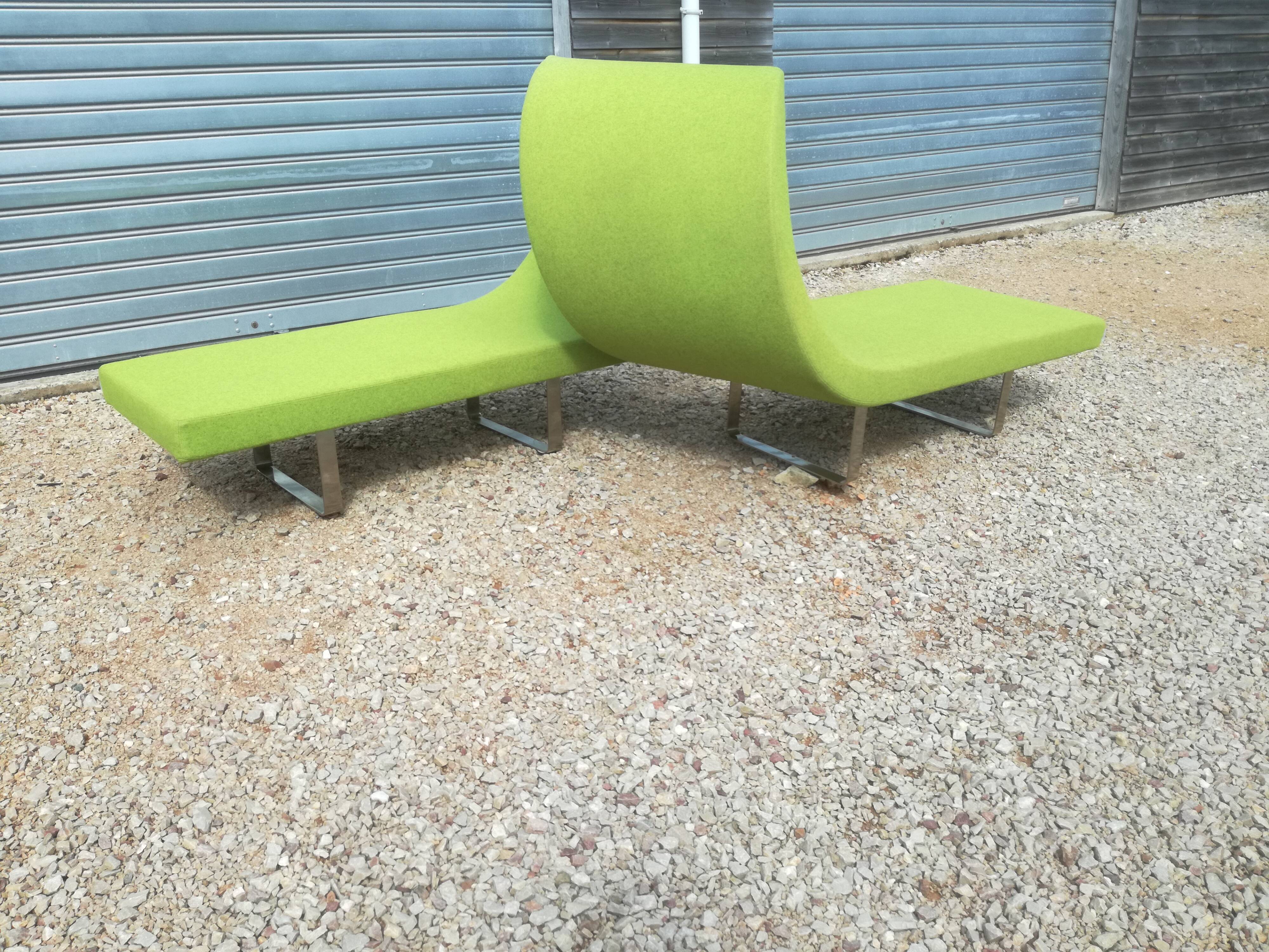 Bartoli sofa bench design highway 4 modules green Anis