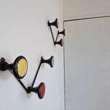 Porte manteau mural métal noir années 60