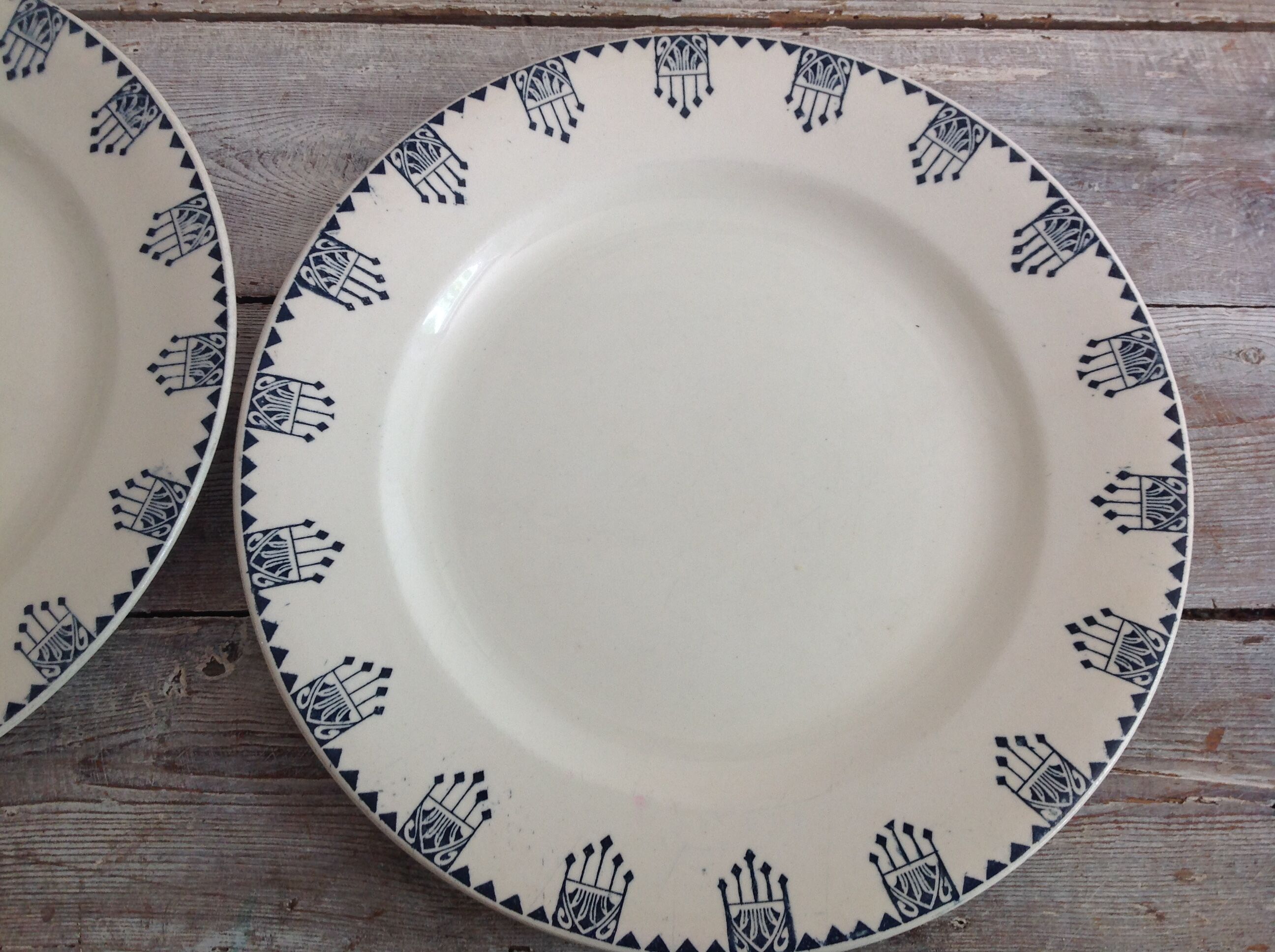 Série de 6 assiettes plates Terre de Fer