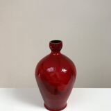 Red terracotta vase