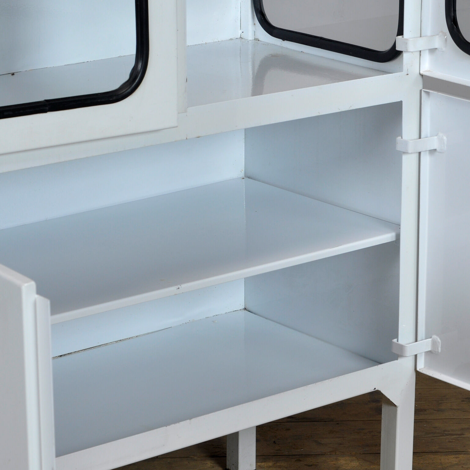 Glass & Iron Medical Cabinet, 1970s